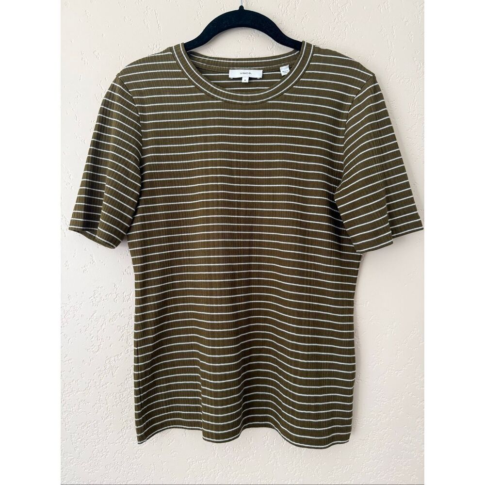 Vince Stripe Variegated Rib Top - Picture 3 of 7